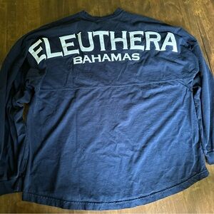 Spirit Jersey Eleuthera Bahamas Shirt‎ XL Womens Navy Blue Spiritjersey Travel